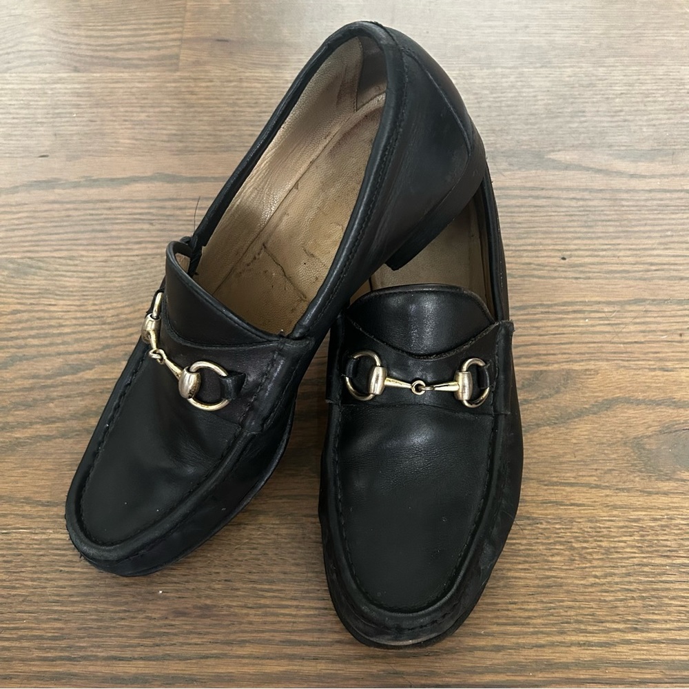 Gucci Horsebit Black Leather Loafers | Men’s Size 9 D